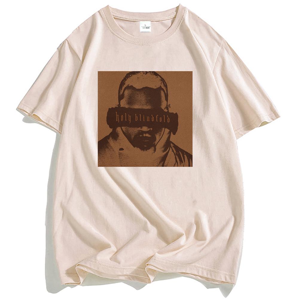 Chris Brown Holy Blindfold T-shirt Unisex Streetwear Hip Hop Summer Loose Tshirts Fashion O-neck Men Women T Shirt Graphic