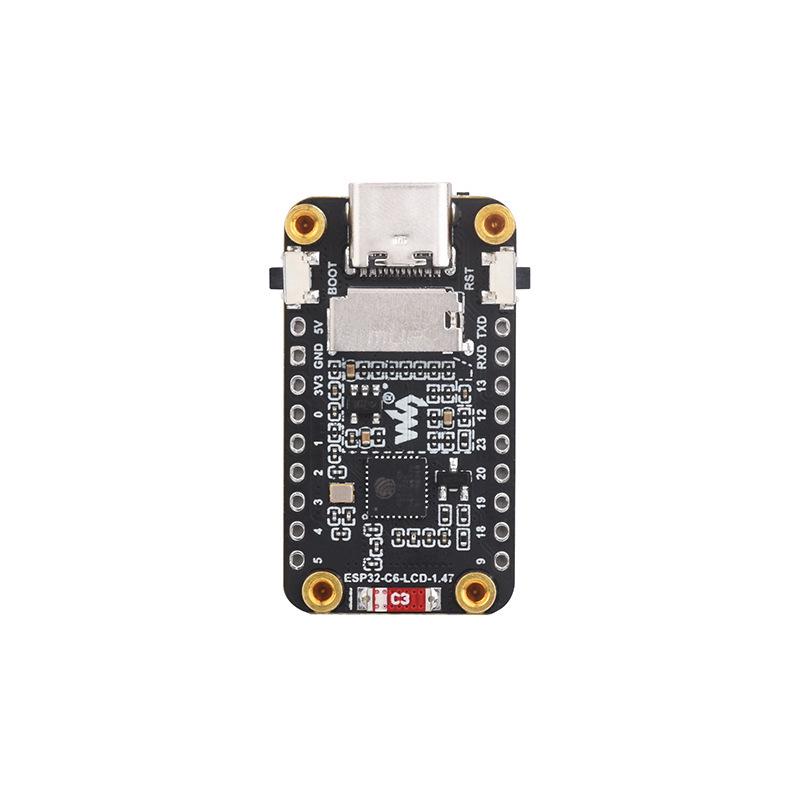ESP32-C6 Development Board with 1.47" LCD, WiFi 6, Bluetooth 5, BLE, Onboard Antenna.