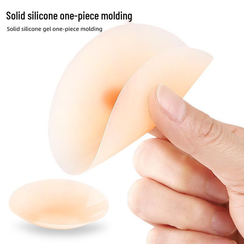 Seamless Silicone Nipple Covers: Self-Adhesive, No Glue, Invisible, Anti-Bulge, Thin Chest Stickers for One-Shoulder Tops.