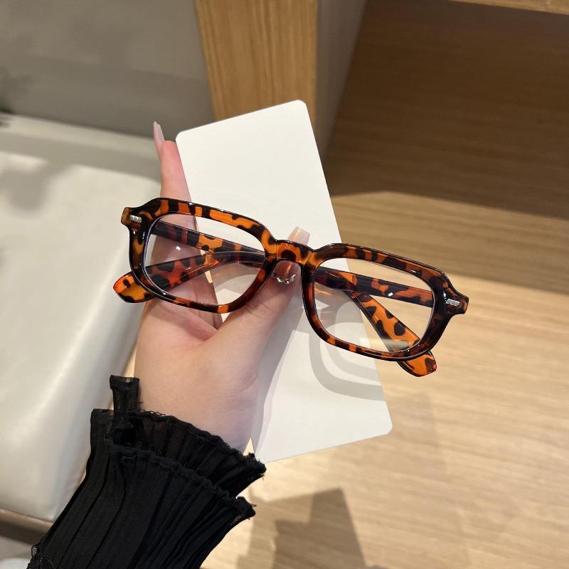 Minimalist Oversized Anti-Blue Light Glasses Fashion Street Style Photography Eyewear Unisex Outdoor Sports Plain Glasses