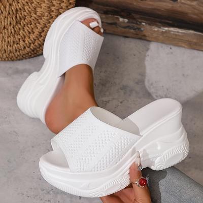 Sommer Damen Schuhe Keilsandalen Modisch und Vielseitig Lässige Sportsandalen Offene Zehen Stilvolle Damen Sandalen
