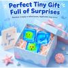 Noctilucent Squishy Ocean Cube Fun Blue Slow-Rising Squishy Toy Squeeze Stress Relief Portable Relaxing Fidget for Small Gift