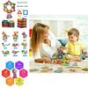 Magnetic Building Blocks Construction Set With Vibrant Multicolor Pieces For Creative Kids And Relaxing Adults