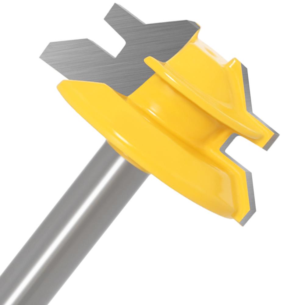 3-Piece 8-Tooth 45° Tenon Joint Panel & Splicing Cutter Router Bit Set