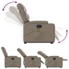 Vidaxl Reclining Chair with Standing Function and Massage, Electric, Cappuccino