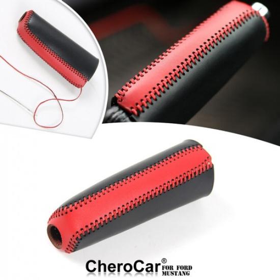 Interior Handbrake Hand Brake Anti-slip Cover Trim Protector for 15+Ford Mustang