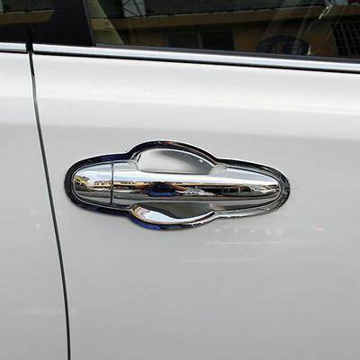 For Toyota RAV4 RAV 4 XA40 2013-2017 Chrome Exterior Side Door Handle Cover Moulding Trim Frame Bezel 2014 2015 2016