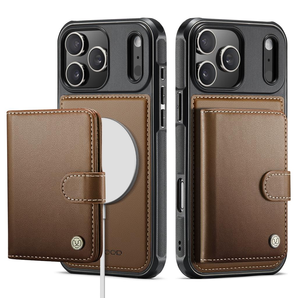 2 in 1 Magnetic RFID Leather Cards Solt Wallet Case For iPhone 17 Pro Max 16 Plus 15 14 13 12 11 For Magsafe Slim Fit Cover