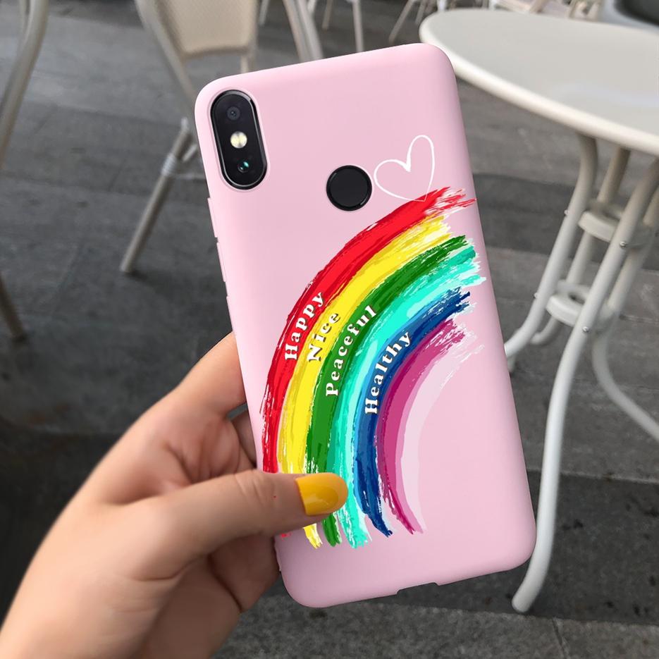 For Xiaomi Redmi Note 5 Pro Case Lovely Candy Painted Cover Soft Silicone Case For Xiaomi Redmi Note 5 Pro Note5Pro Cover Bumper