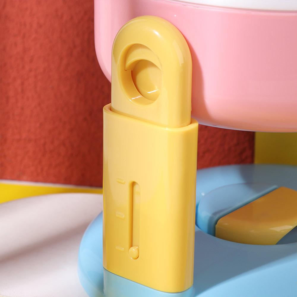 Suction Cup Type Pet Feeding Basin 3 Gear Height Adjustable Cat Bowl with Stand  Dog