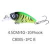 1 Pezzo Crankbait 4G 4,5 Cm Swim Crank Esca Dura Per Pesca a Persico Luccio Esca da Pesca Wobbler Attrezzatura Occhi 3D