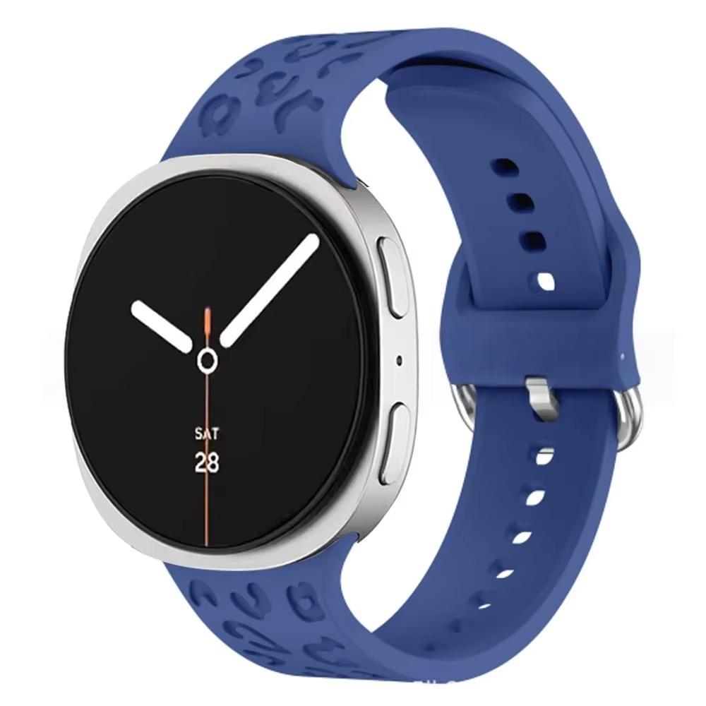 Band for Samsung Galaxy watch 8/8 classic 46mm 44mm 40mm Engraved Leopard Wrist Bracelets Correa pulseras Galaxy watch 8 Strap
