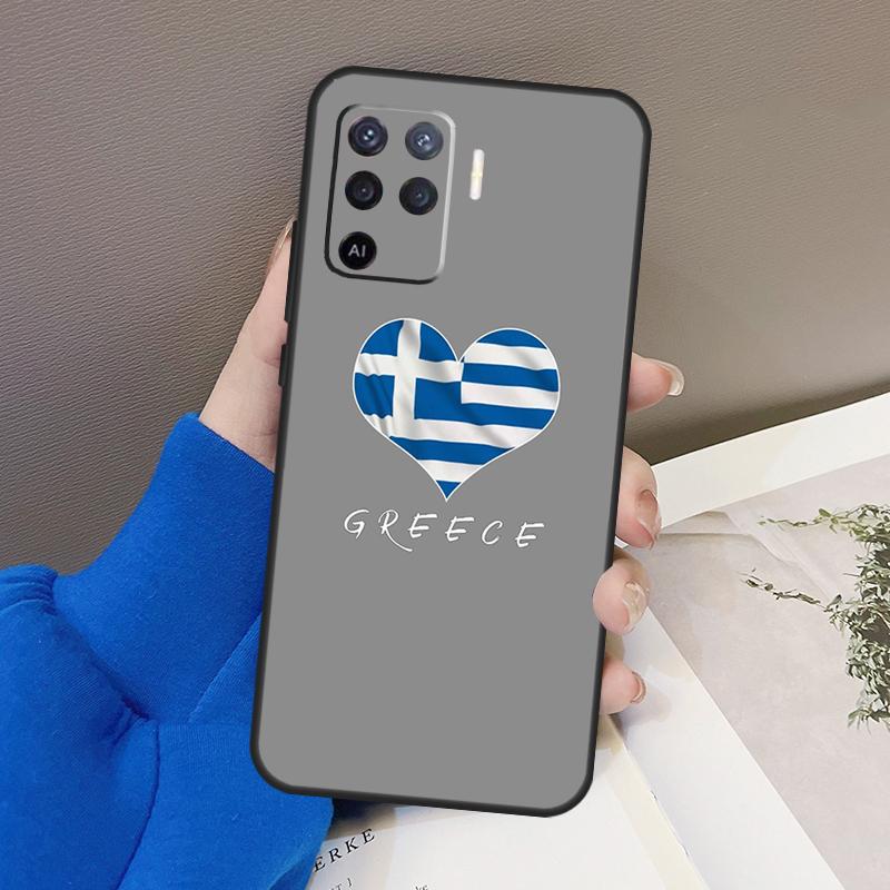 Greek Greece Flag Case For Oppo A78 A38 A18 A98 A58 A60 A80 A40 A96 A76 A16 A94 A74 A54 A15 A17 A57 A77 A5 Pro