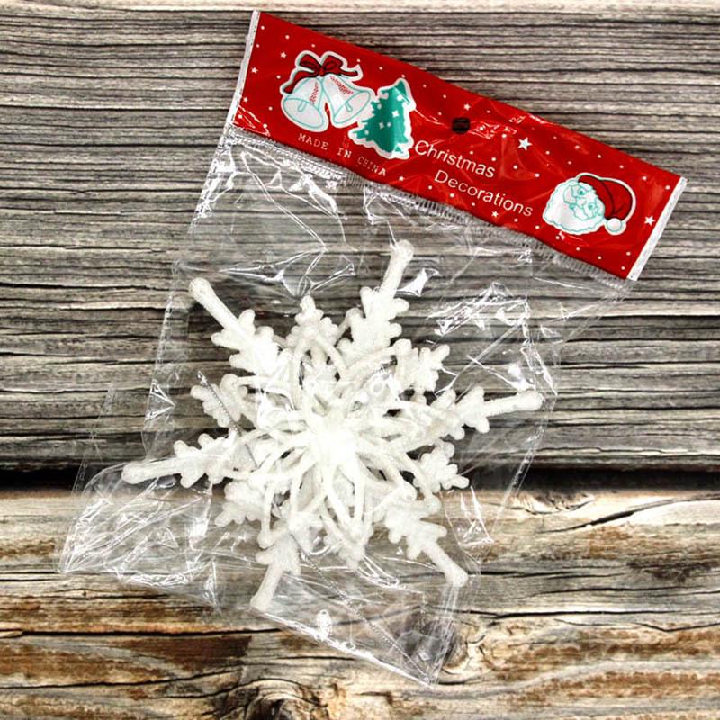 12CM 3D Snowflake Christmas Tree Ornaments, In Stock