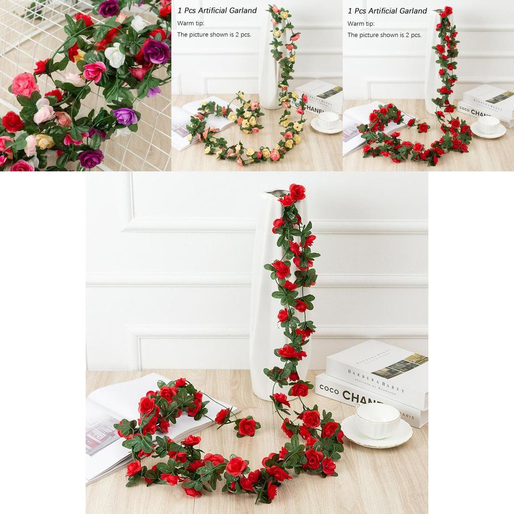 Vibrant 2.5m Artificial Flowers Spring Small Peony Ivy Leaf Vine Perfect For Wedding Decorations