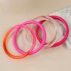 Colorful resin bracelet, round, niche, unique, simple, versatile geometric wrist accessory