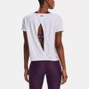 Under Armour Drop Shoulder Sleeve T Shirt Women's White Unisex 1364661-100