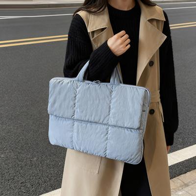 Autumn and Winter New Down Commuter Shoulder Bag Casual Large Capacity Cotton Bag Niche Design Fashionable Portable Tote Bag