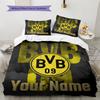 Biancheria da letto BVB con nome personalizzato, Set copripiumino Copripiumino Federa Regalo di compleanno per la casa(1 * copripiumino + 2 * federa, senza nucleo) -HE40