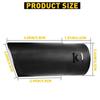 Black Car Stainless Steel Rear Exhaust Pipe Tail Tip Muffler Round Accessories