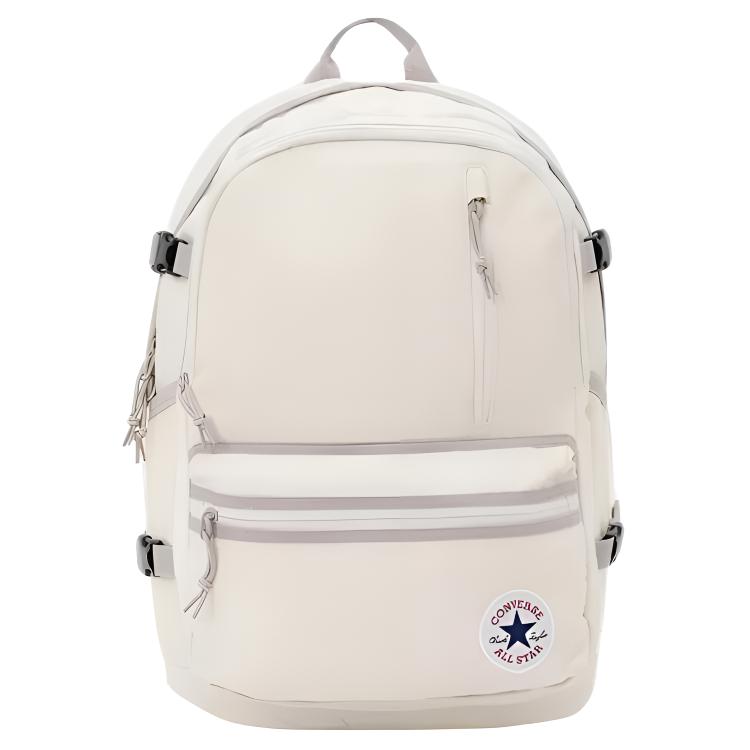 Converse Straight Edge 27L Logo Polyester Backpack Regular Unisex Couple Unisex backpack White UA5797-G4N White