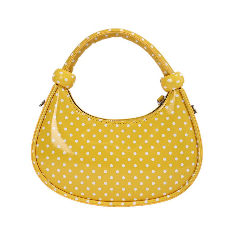 Borsa a Pois Piccola, Borsa Quadrata Piccola alla Moda a Tracolla, Borsa a Mano a Forma di Ravioli