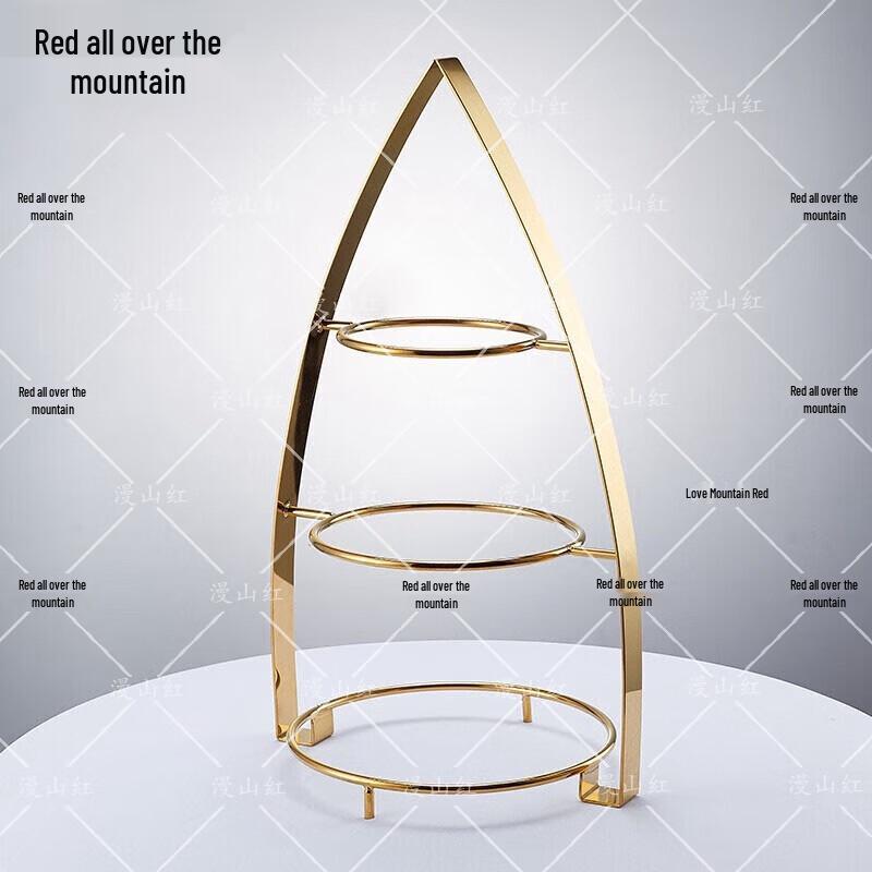 European Style Gold Plated Multi-Tier Dessert Stand