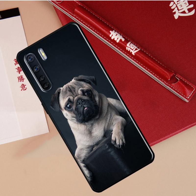 Pug Dog French Bulldog For OPPO A16 A17 A15 A5 A9 A31 A53 A54 A74 A94 A52 A72 A76 A96 A77 A54S A57S Phone Case
