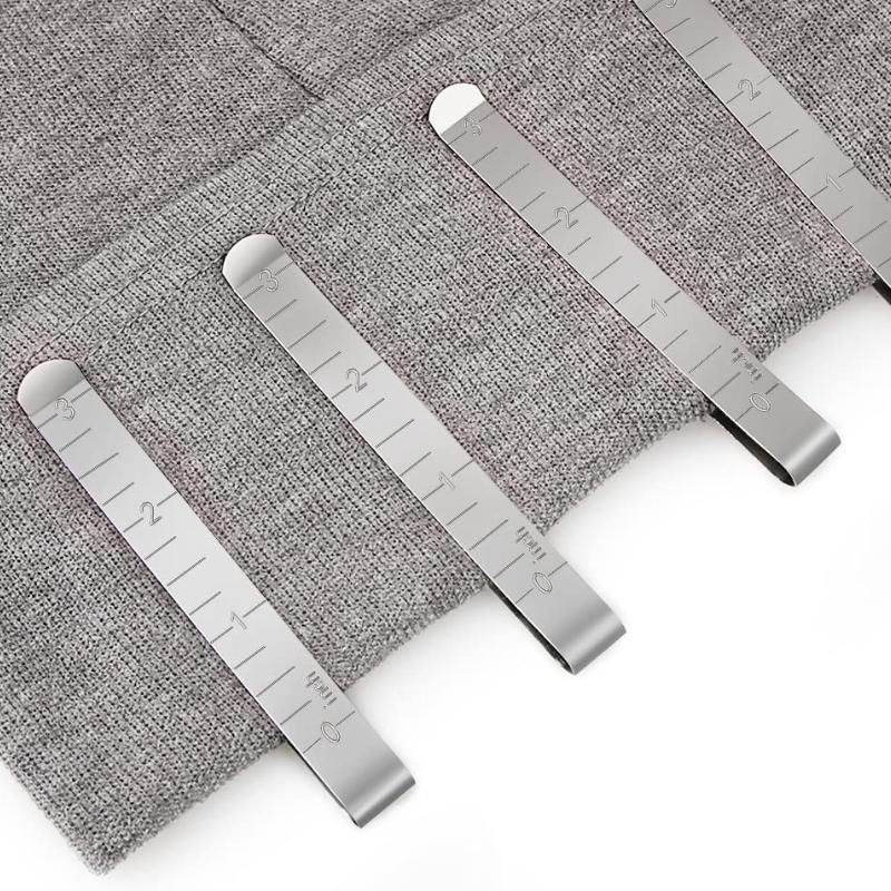 

10 шт. 3-дюймовые зажимы для подшивания из нержавеющей стали, измерительная линейка, швейные зажимы для закрепления и маркировки, швейные принадлежности