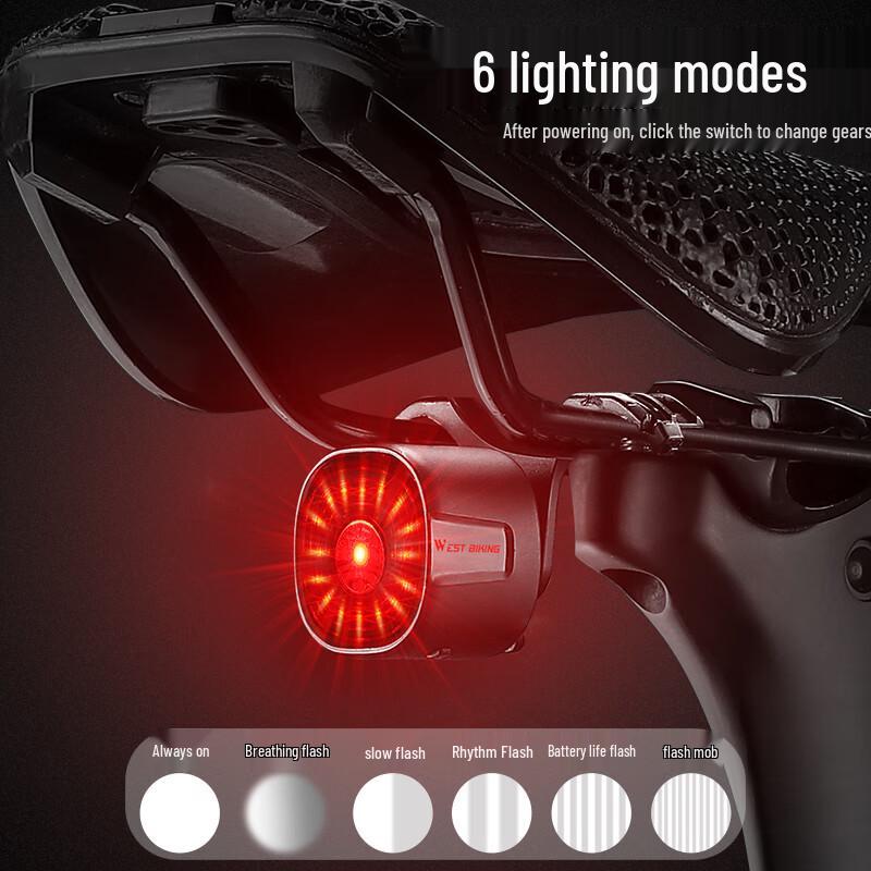 Xiqizhe Smart Bicycle Tail Light with Brake Sensor