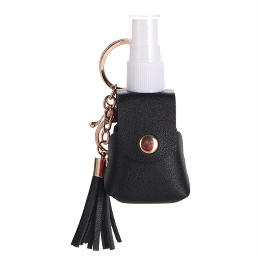 1/6 stuks 1oz Handdesinfectiemiddel Houder Sleutelhanger PU Draagbare Navulbare Fles met Haak voor Buiten Kamperen Reizen Zak Lotion Opslag