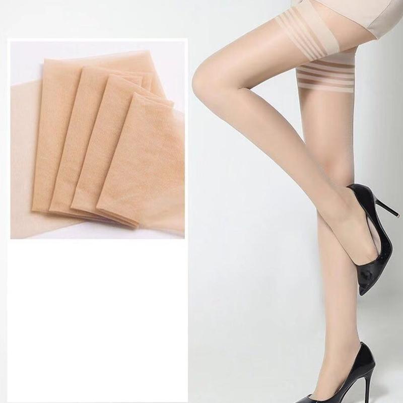 Women'S Anti-Snag Thin Summer Nude-Colored Over-The-Knee Stockings