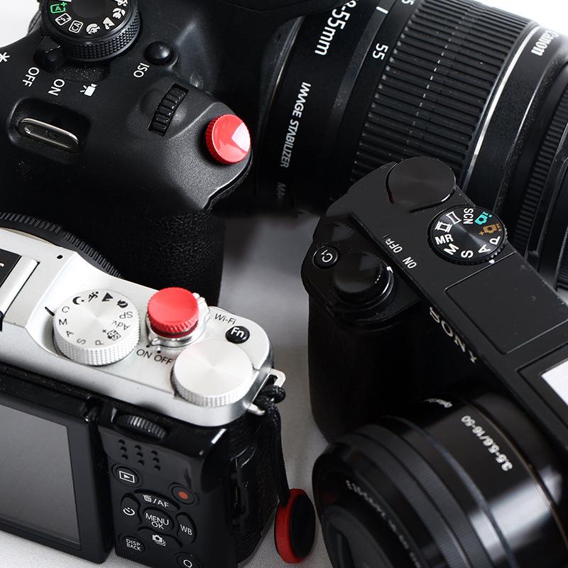 2Pcs Camera Shutter Button For 90D 850D Eosr5 R6 / D7200 Z5 Z6 Z7 / A7R2 A7M3 A7R4 A6100 Rx100M3 M4 M5 M6 Micro Single
