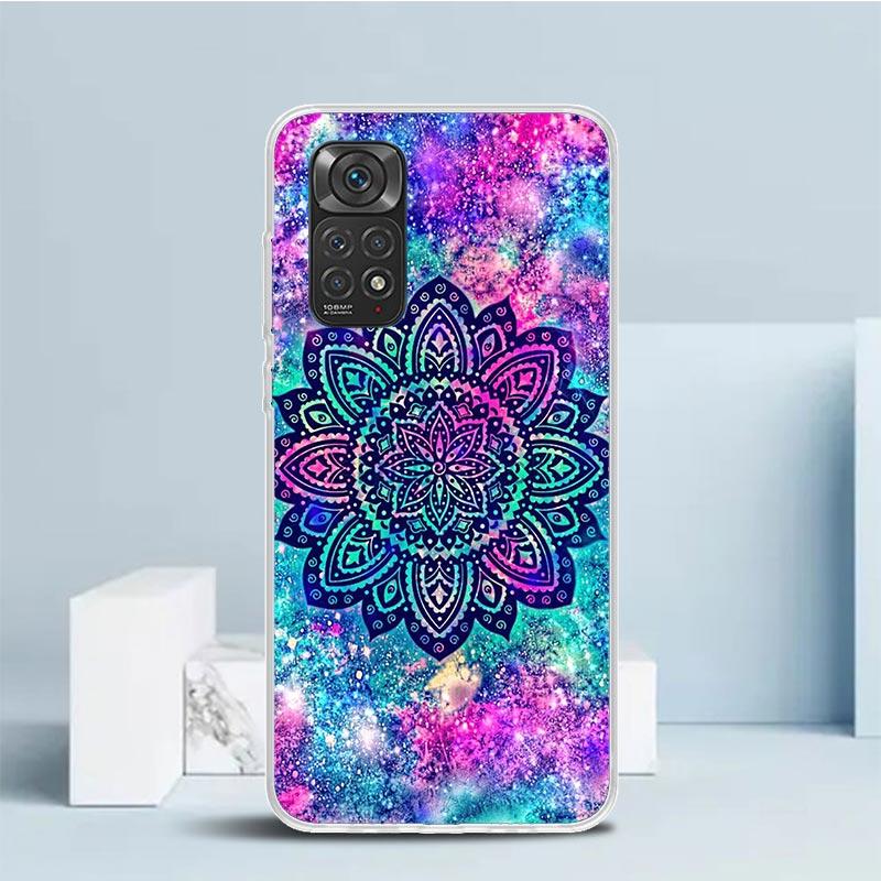 Mandala Sunflower Mandala Phone Case For Xiaomi Redmi Note 15 14 14S 13 12S 12 Pro Plus 11S 11 11T 11E 10S 10 + Soft TPU Back Co