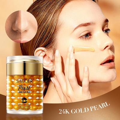 24K Gold Collagen Pearl Cream 60g Hydrating Moisturizing Whitening Anti-Wrinkle Cream Facial Treatment