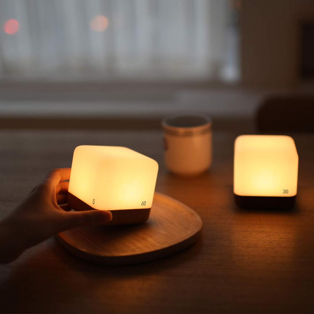 Mooas Rechargeable Timer LED Night Light Minutes Time Management Timer Nightlight with Timer LED Night Light Timer Nursing Light 5/15/30/60 Children's