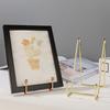1 pièce Présentoir de assiette Chevalet pour photo Supports de assiette en métal Porte-Cadre pour photos d'art Présentoir Assiette Plat Table Photo Décoratif