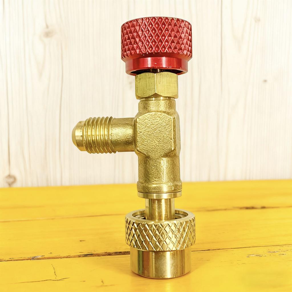 Fluoride Safety Valve Metal Air Conditioning R410 Refrigerant Charging Valve for Maintenance