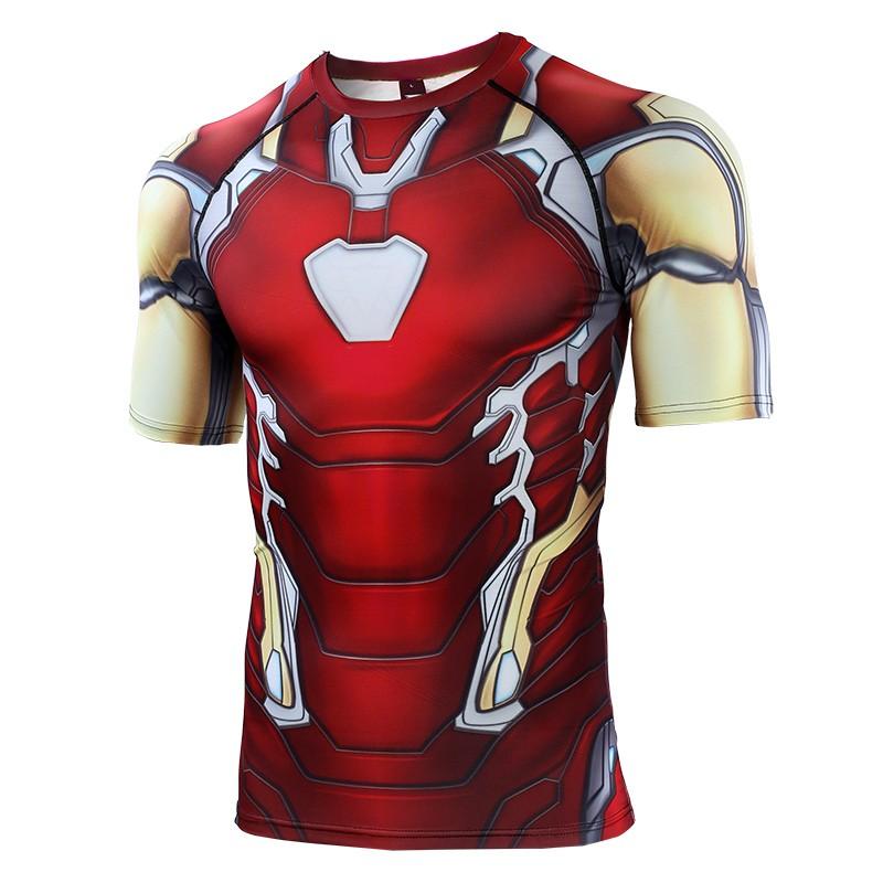 New Anime Spiderman Men T-shirt Compression Short Sleeve Sportswear Tops Tees Cosplay Gym Fitness Clothing
