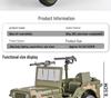1:32 Willys Off-Road Military Alloy Model WWII Series with Lights, Sound & Opening Hood