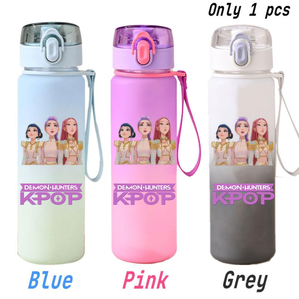 For KPOP Cup 750ML Bottle Portable Sports Kpop Plastic Anime Gradient Drinking Direct Drinking Water Cup Gourd Container