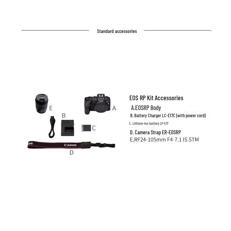 Canon EOS RP Full-Frame Mirrorless Camera with RF 24-105mm STM Lens Kit (CN version)