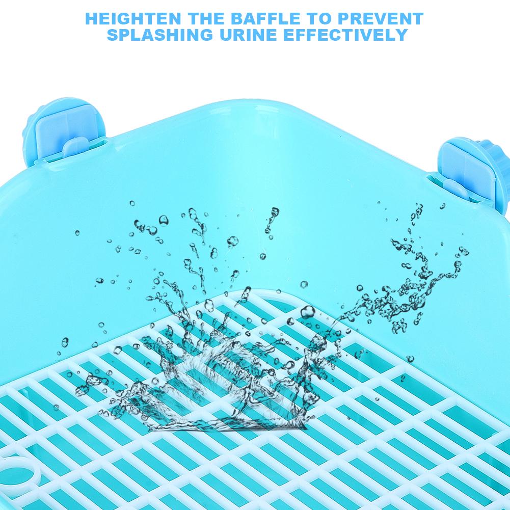Square Shape Pet Toilet Small Animal Toilet for Rabbit Chinchilla Guinea Pig Cage Use Green