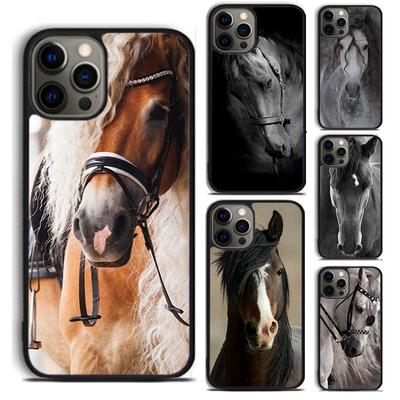 HORSE BEAUTIFUL Phone Case Cover For iPhone 5 6 7 8 Plus X XR XS SE2020 Apple 11 12 13 Mini Pro Max Galaxy S10 S20 S21