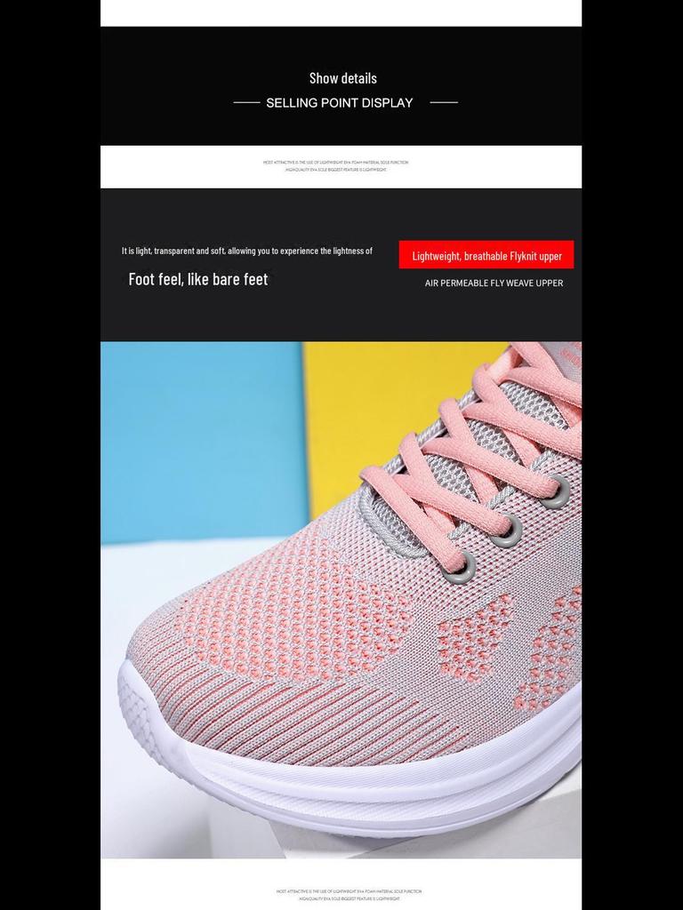 Breathable Ultra-Light Women's Running Shoes: Spring/Autumn Mesh, Soft-Soled, Lightweight, Casual Sneakers (2024)