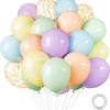 30-Piece Colorful Metal Sequin Balloon Set for Birthday Parties and Ceremonies