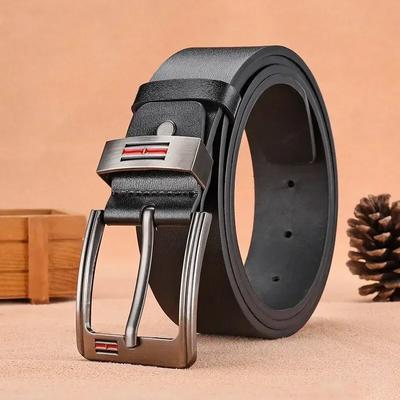 New Men's Belt High Quality Buckle Jeans PU Casual Belts Business Cowboy Waistband Male Fashion Designer Men Belt