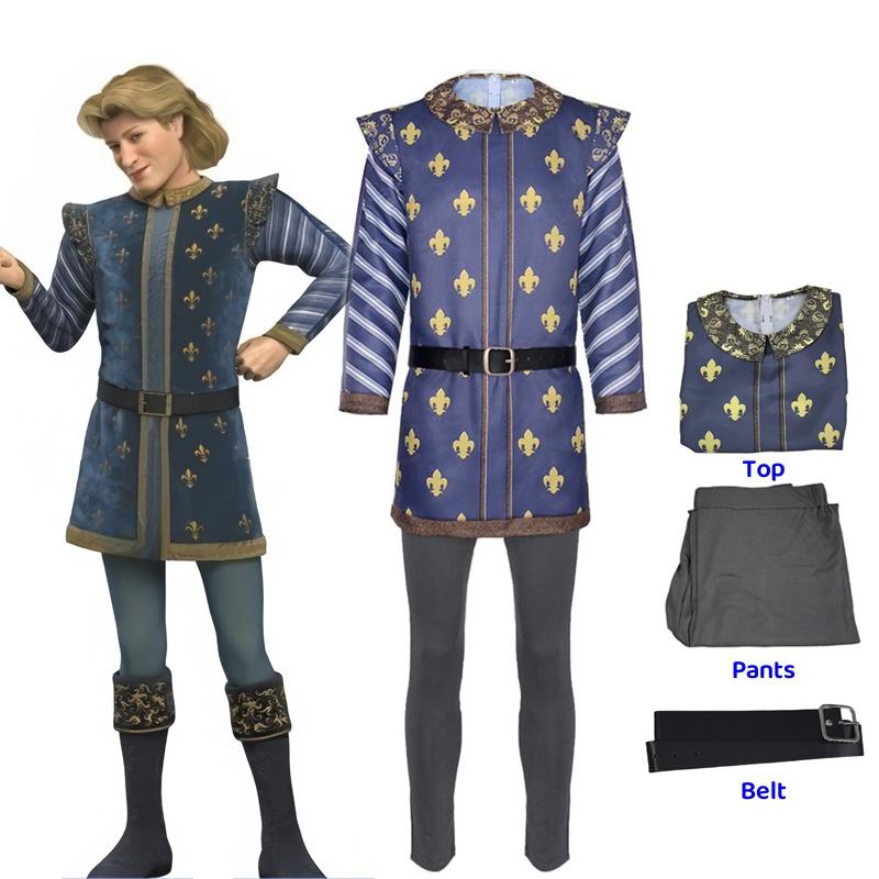 Briesmoņa Šreka Cosplay Tērps Princis