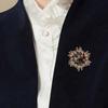 Artistic Rhinestones Brooch For Women Baroque Crystal Jewelry Vintage Lightweight Alloy Accessory For Bags Hats