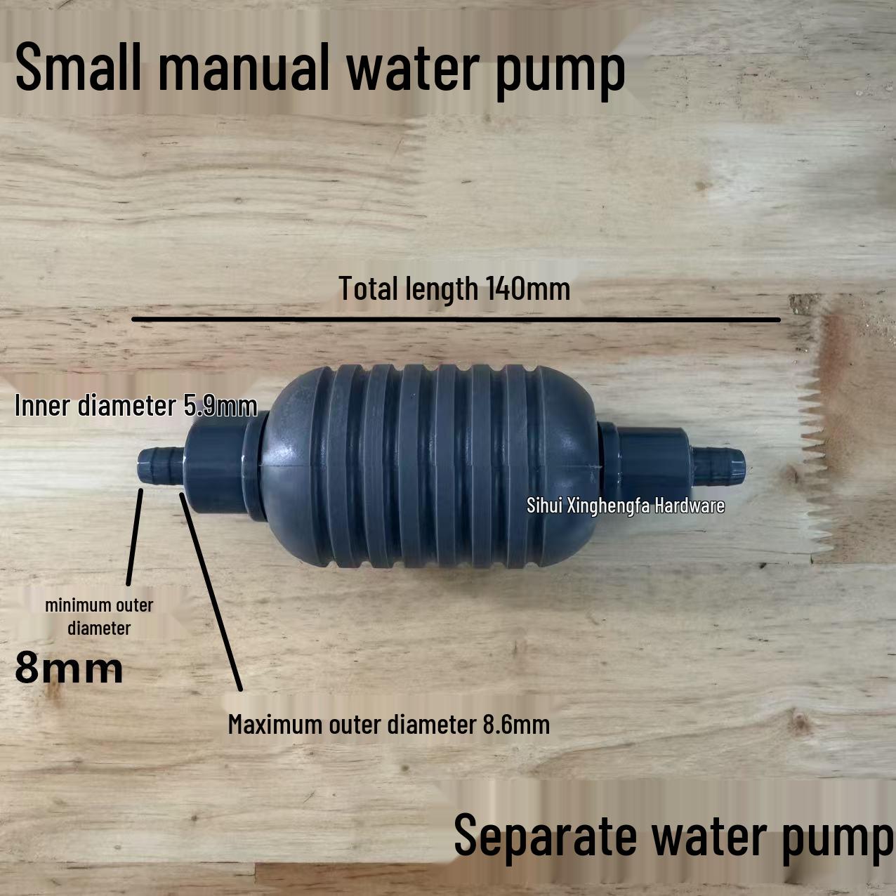 

Manual Siphon Pump for Fish Tank Water Change and Oil Extraction with Anti-Backflow Diverter